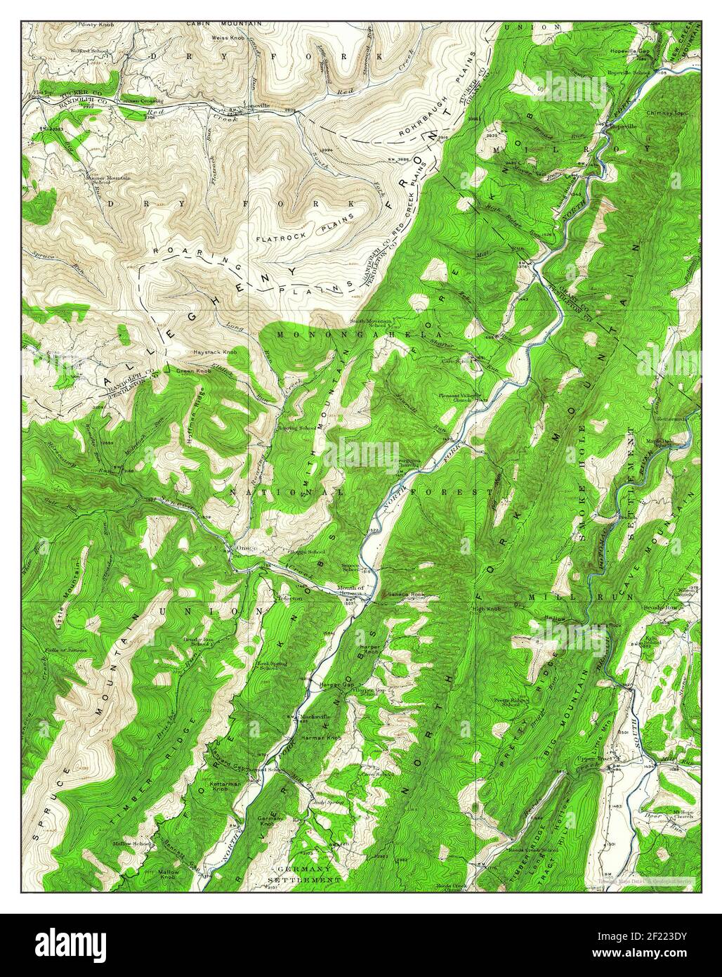 Map of virginia 1920 hires stock photography and images Alamy