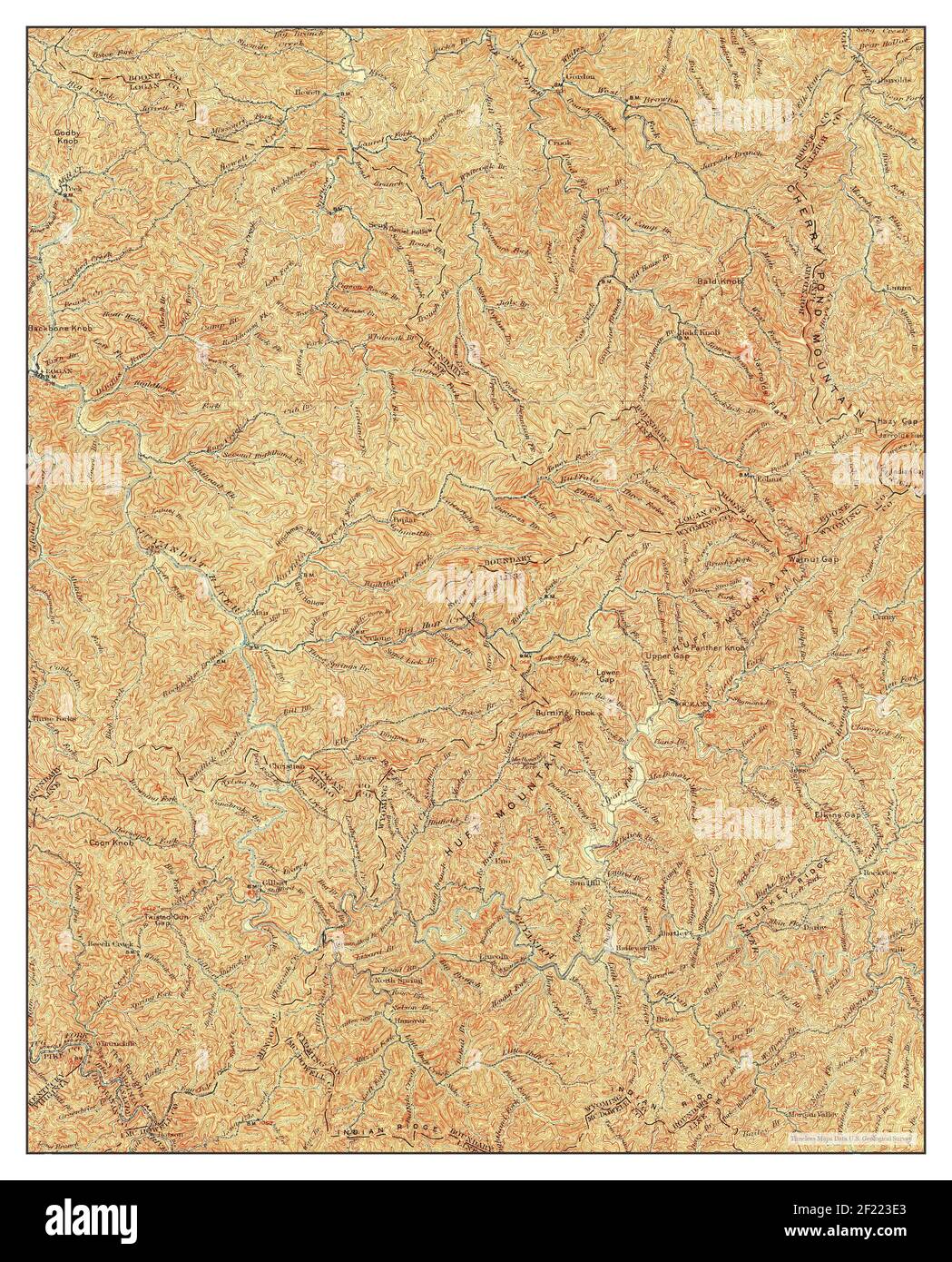 Oceana, West Virginia, map 1898, 1125000, United States of America by