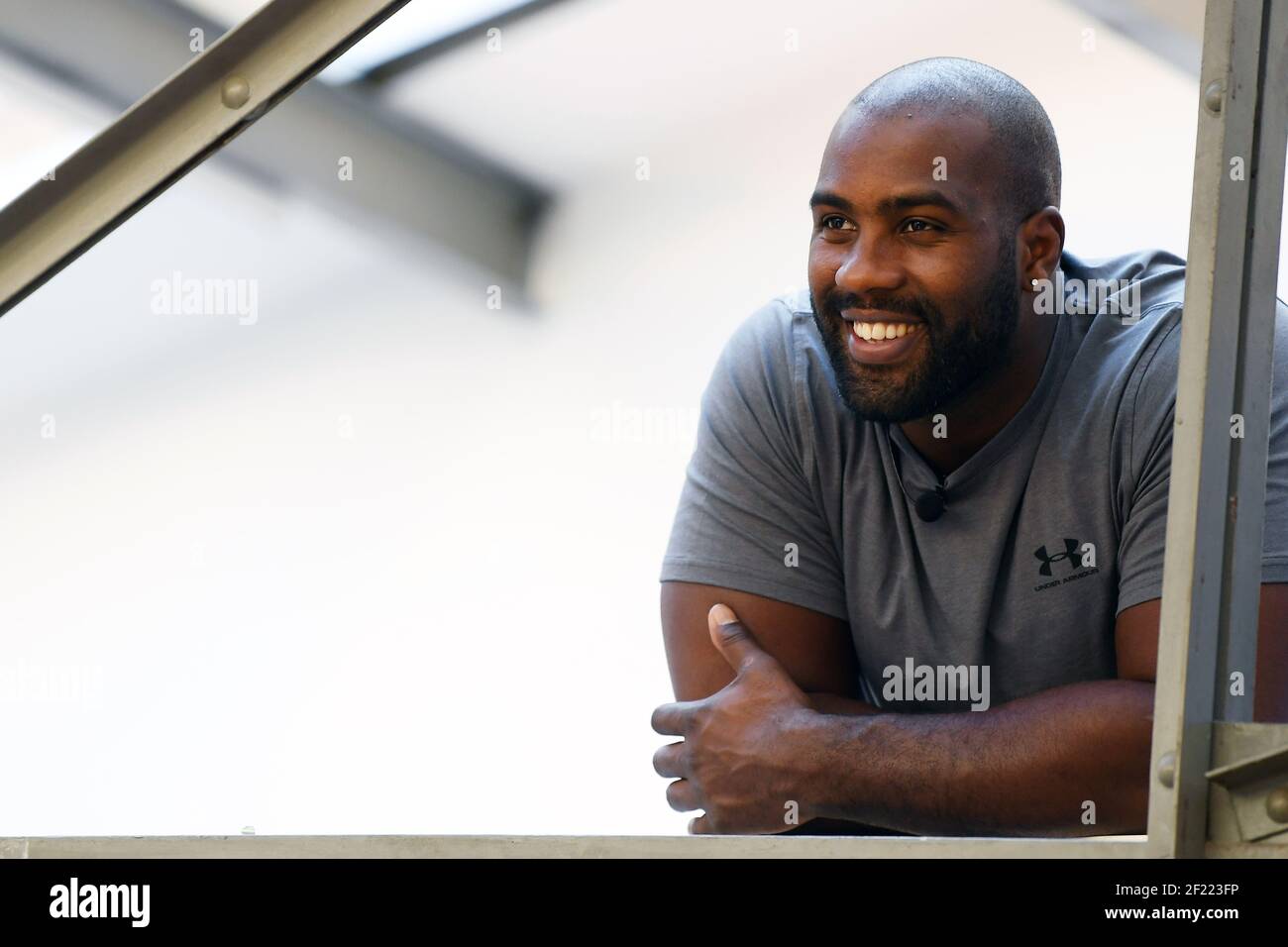 Teddy Riner during the launch of his new manufacturer Under Armour, in  Paris, France, on February 15, 2017 - Photo Philippe Millereau / KMSP /  DPPI Stock Photo - Alamy