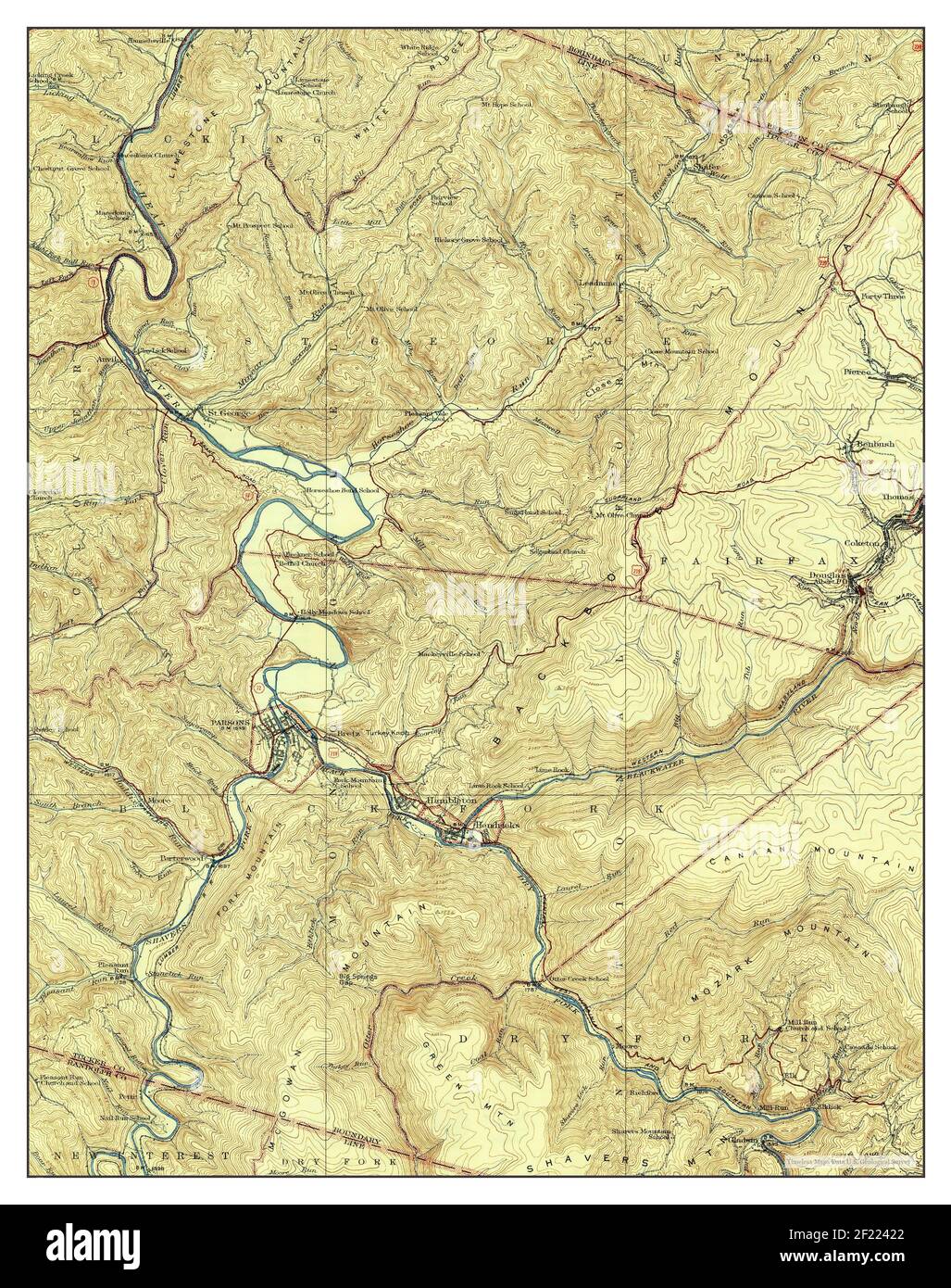 Map of parsons virginia hires stock photography and images Alamy