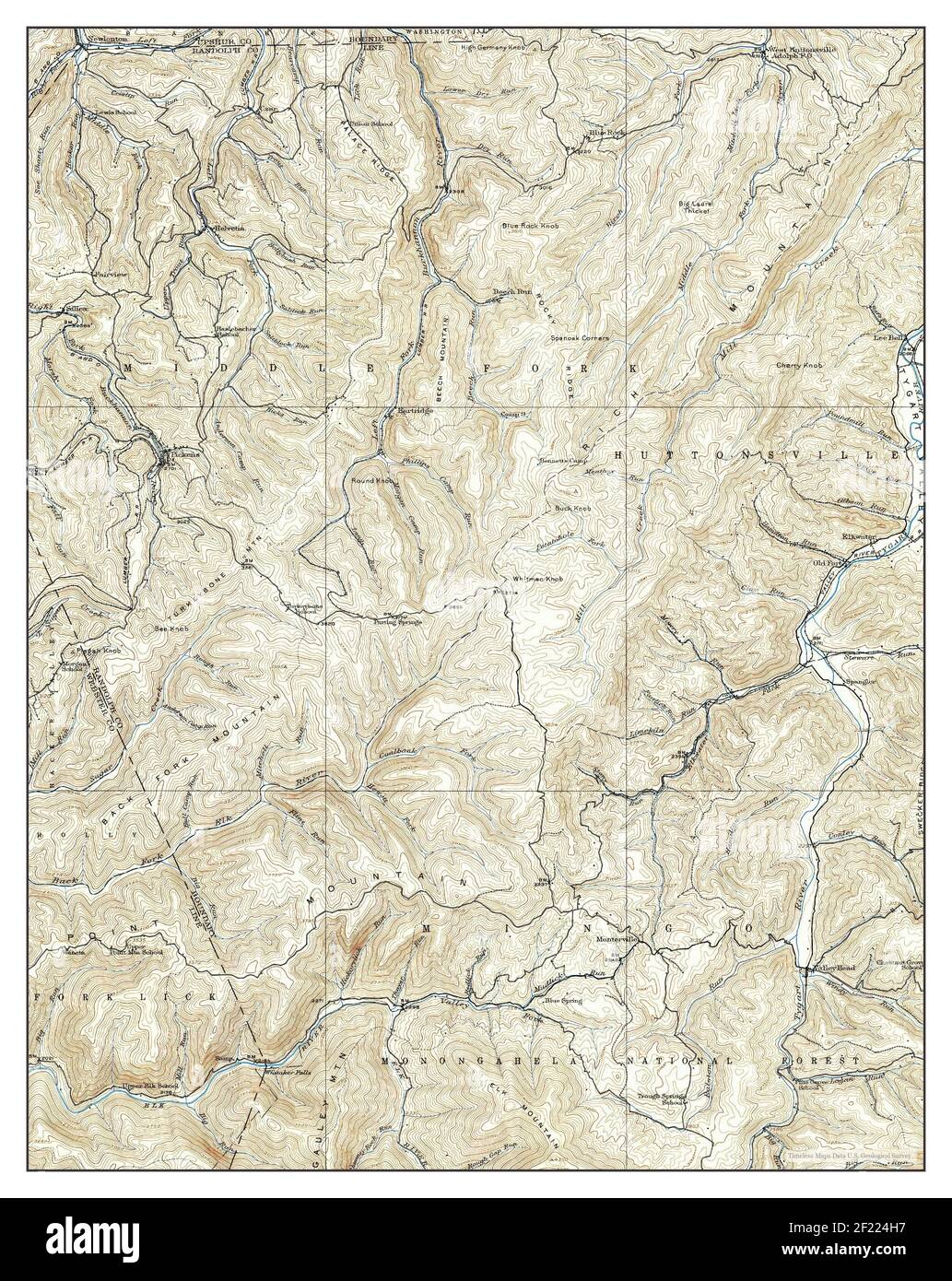 Pickens, West Virginia, map 1913, 162500, United States of America by Timeless Maps, data U.S