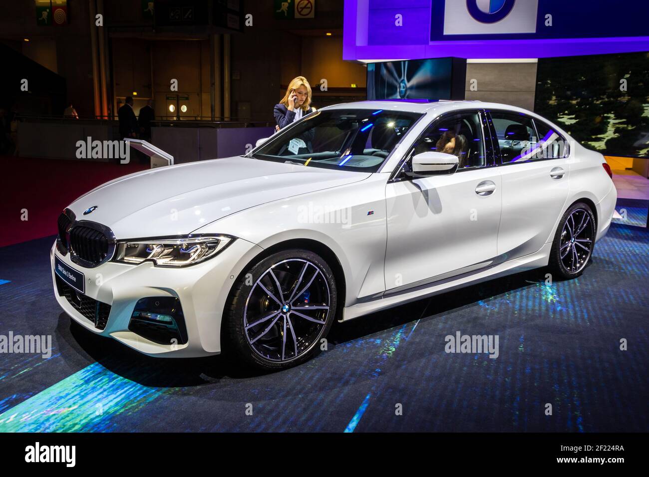 BMW 3 series Berline car at the Paris Motor Show in Expo Porte de  Versailles. France - October 3, 2018 Stock Photo - Alamy