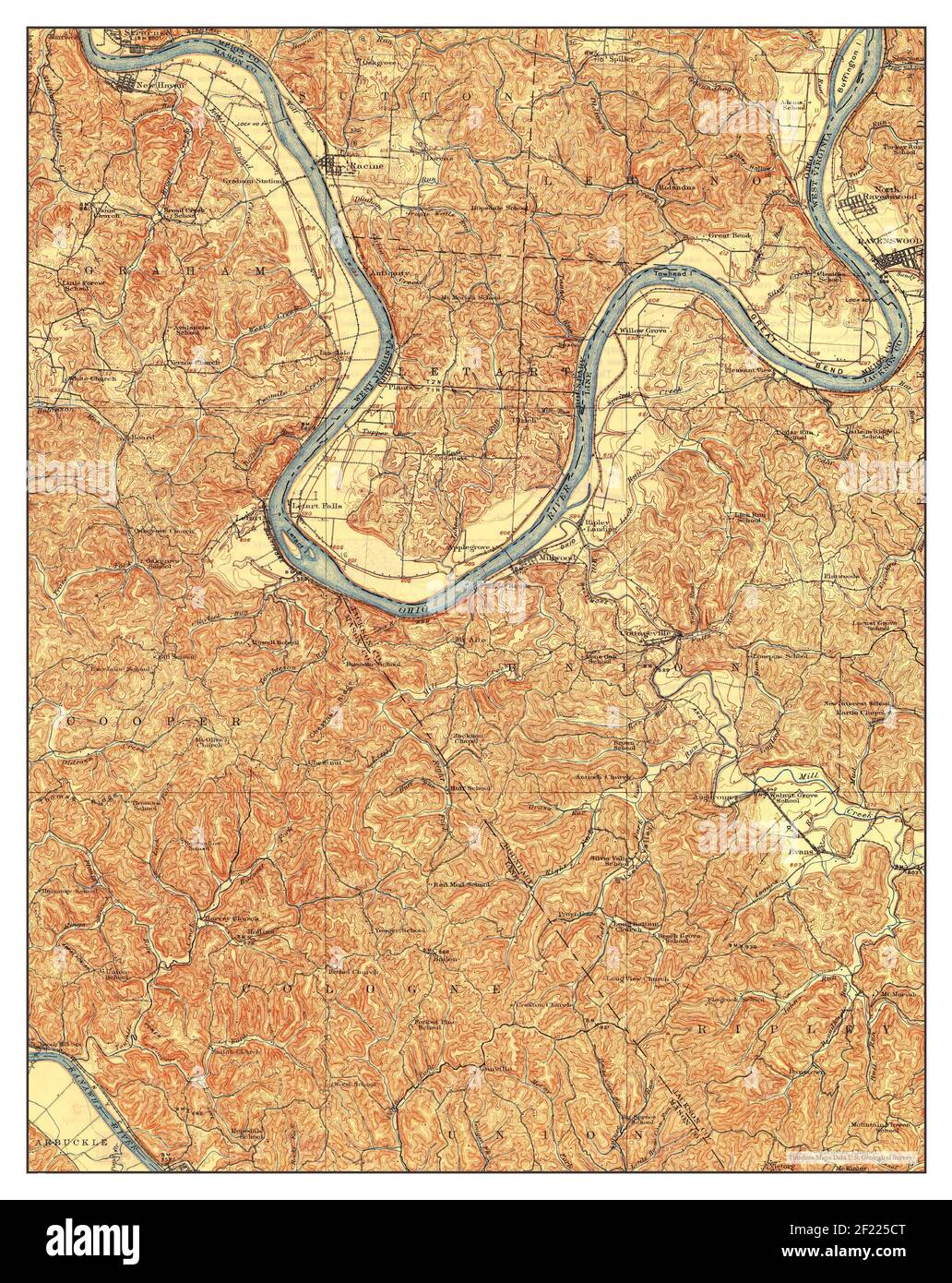 Ravenswood virginia map hires stock photography and images Alamy