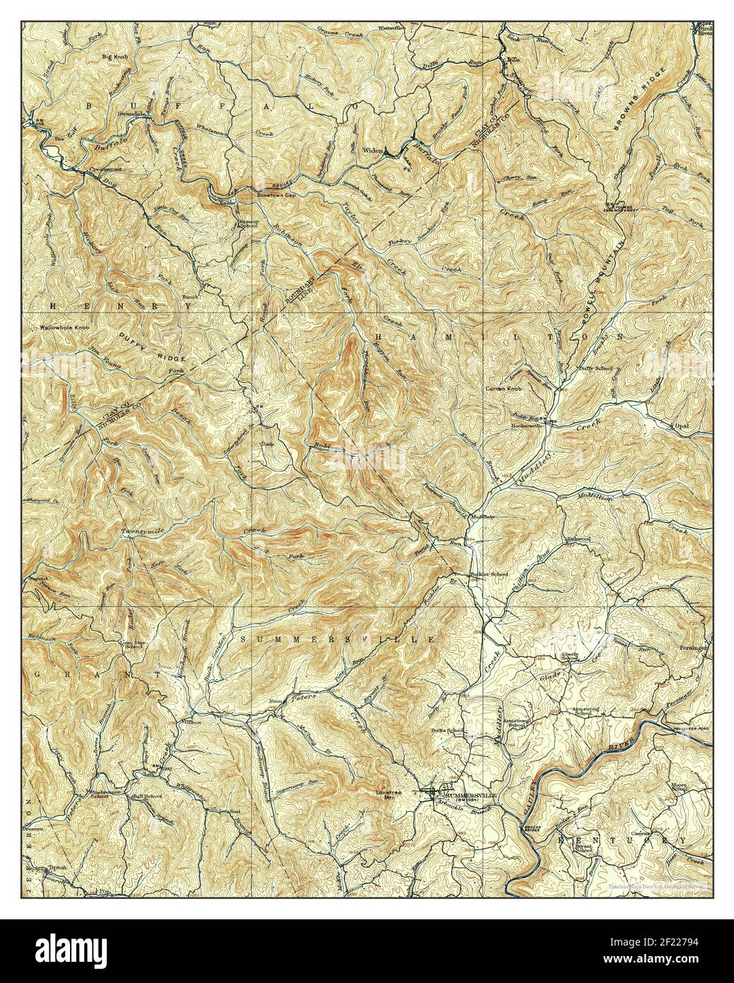 Map of summersville hires stock photography and images Alamy