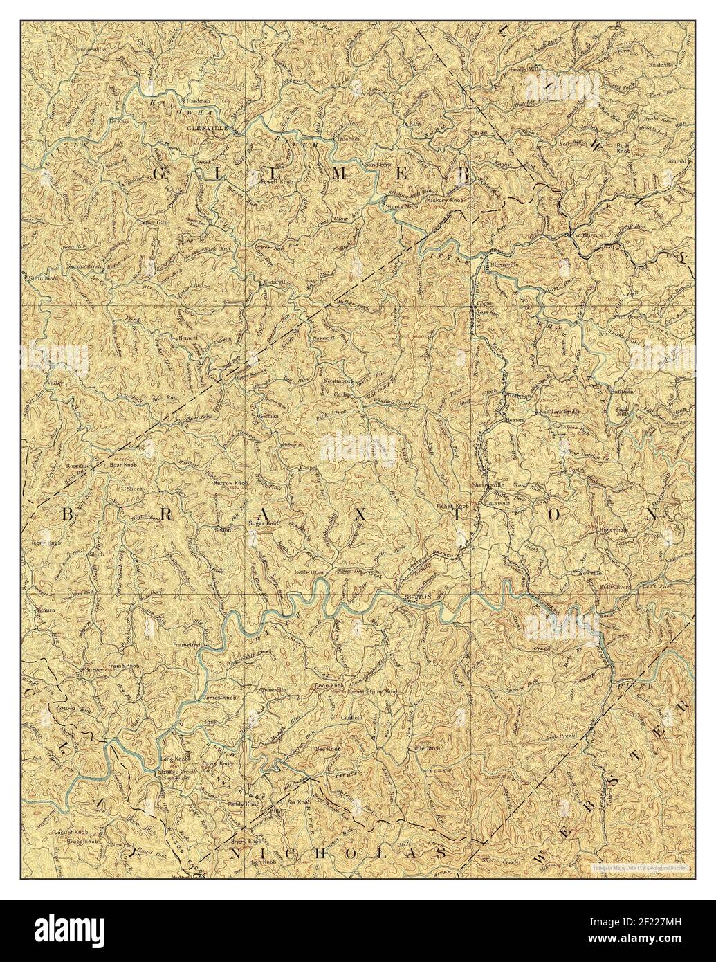 Map of sutton virginia Cut Out Stock Images & Pictures Alamy