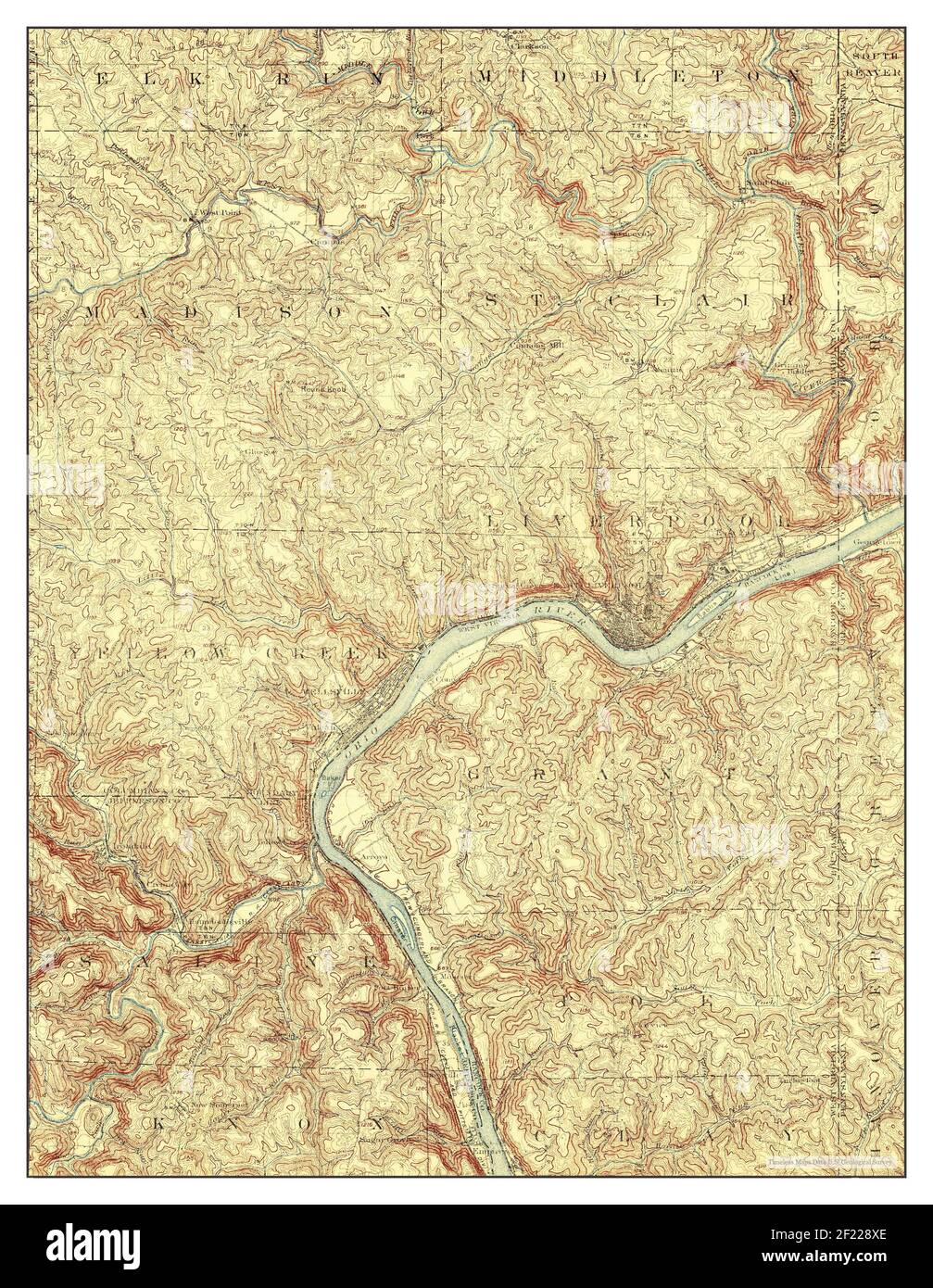 Wellsville, West Virginia, map 1904, 162500, United States of America