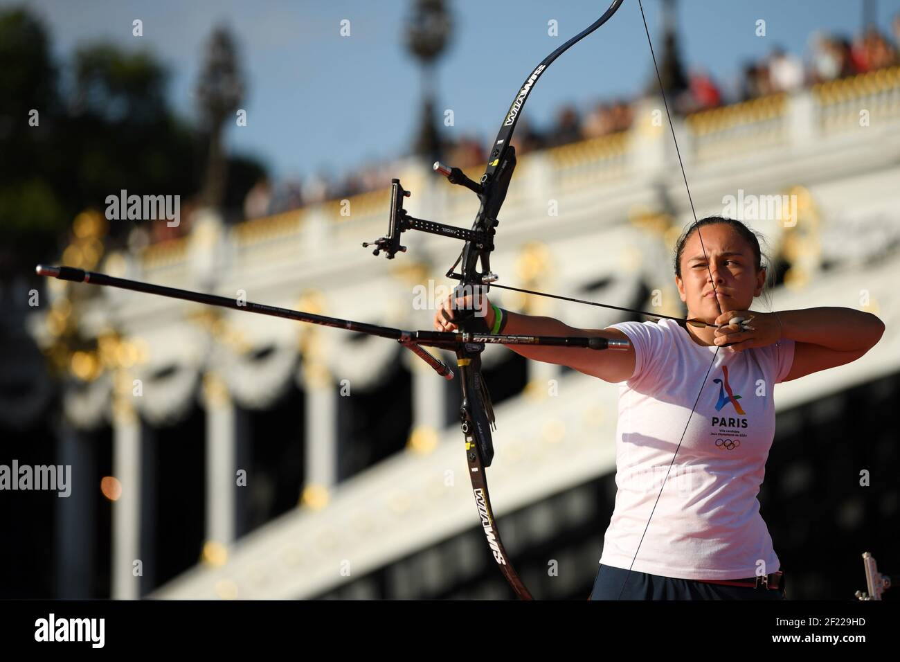 Archery during the Olympics days for Paris 2024 Candidacy, in Paris
