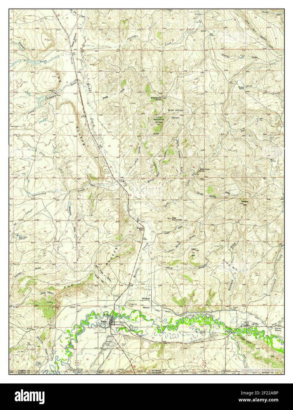 Baggs wyoming map hires stock photography and images Alamy