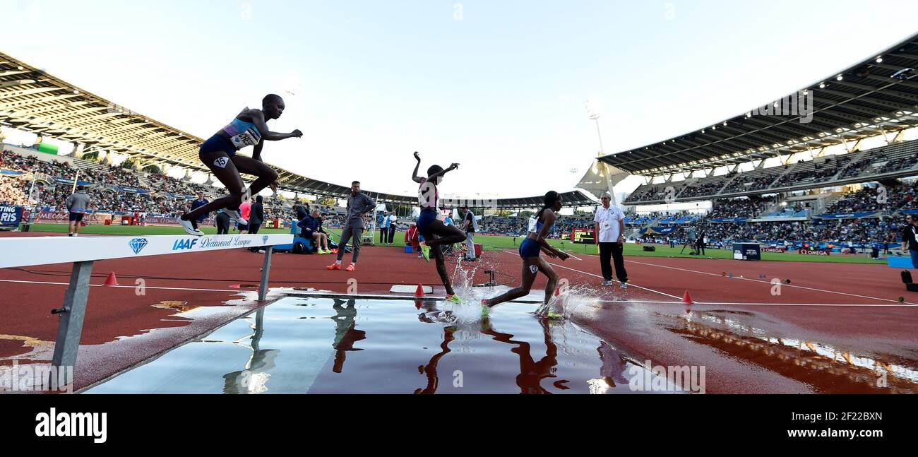 Illustration 3000m SC Women during the Meeting de Paris 2017, at ...