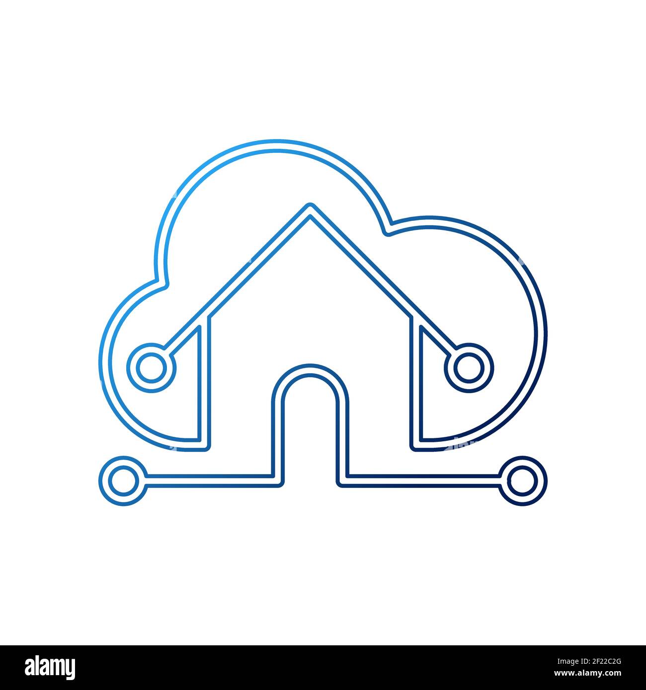Smart house connect logo Stock Vector Images - Alamy