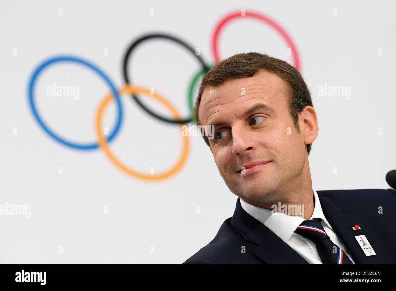 President of French Republic Emmanuelle Macron during Paris 2024