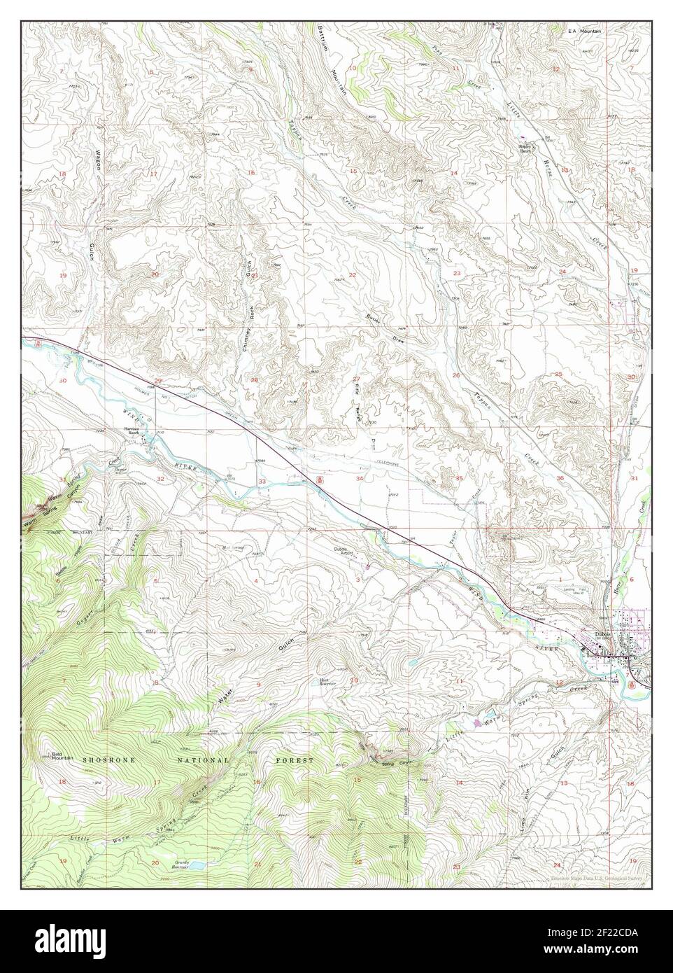Dubois wyoming map High Resolution Stock Photography and Images Alamy