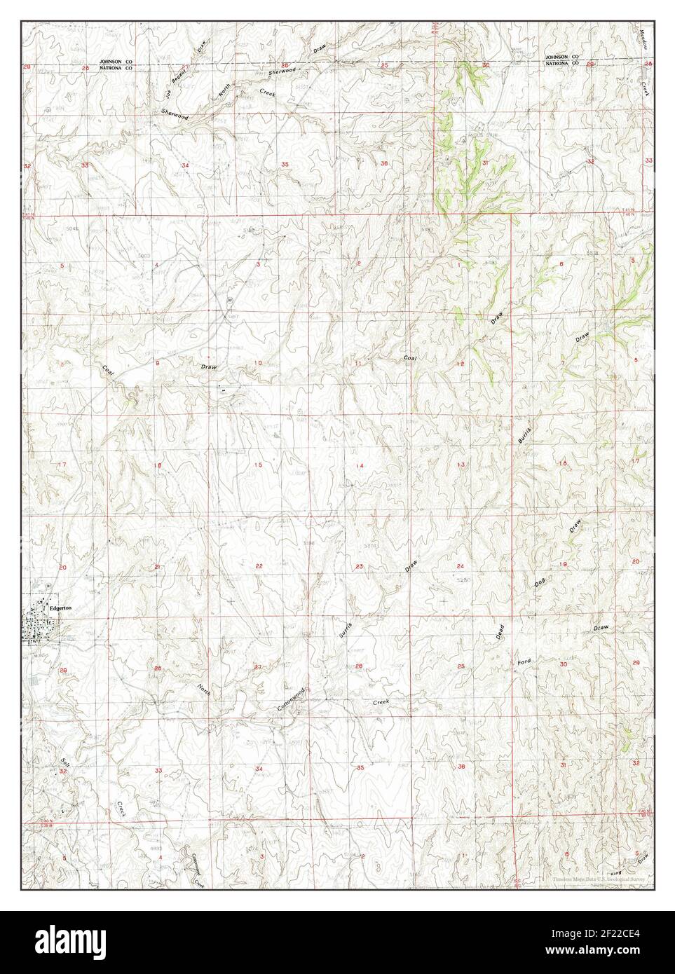 Map of edgerton wyoming Cut Out Stock Images & Pictures Alamy