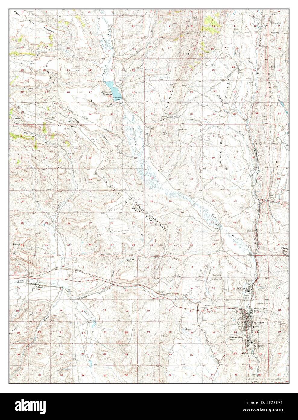 Kemmerer wyoming map hires stock photography and images Alamy