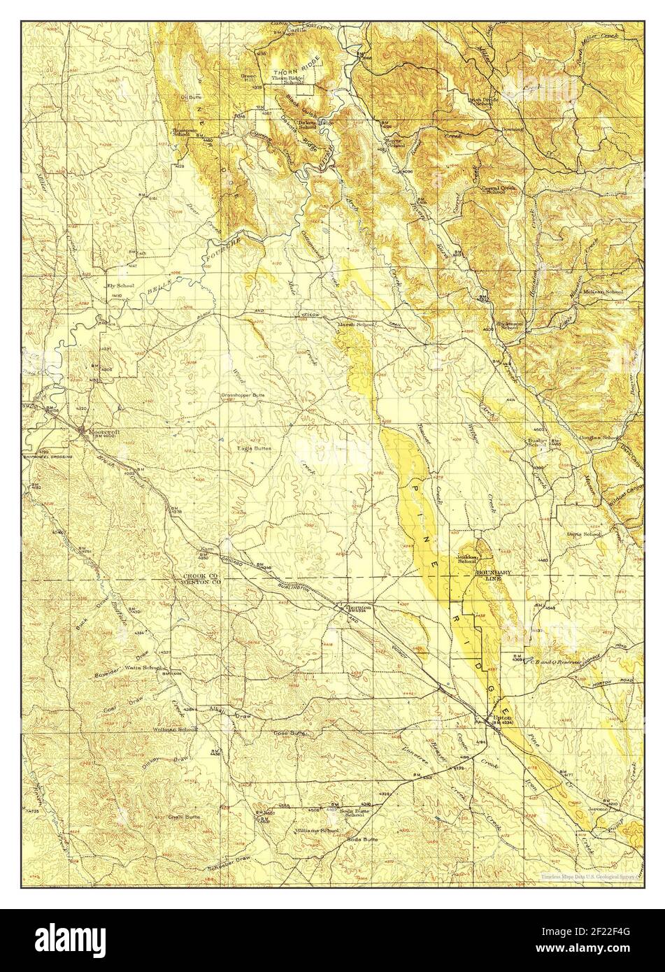 Map of moorcroft wyoming hires stock photography and images Alamy
