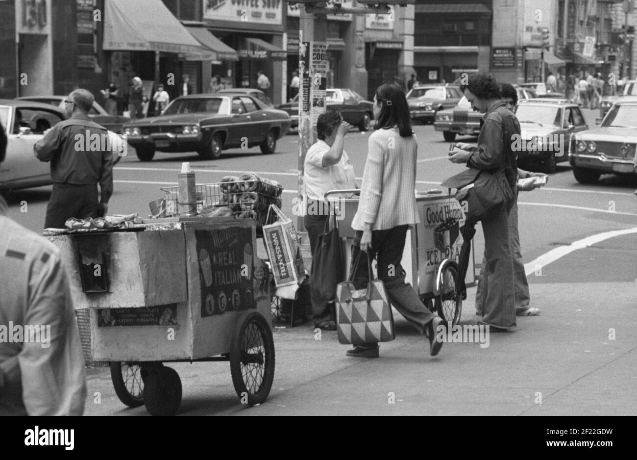 Street scene, New York, USA, 1977 Stock Photo