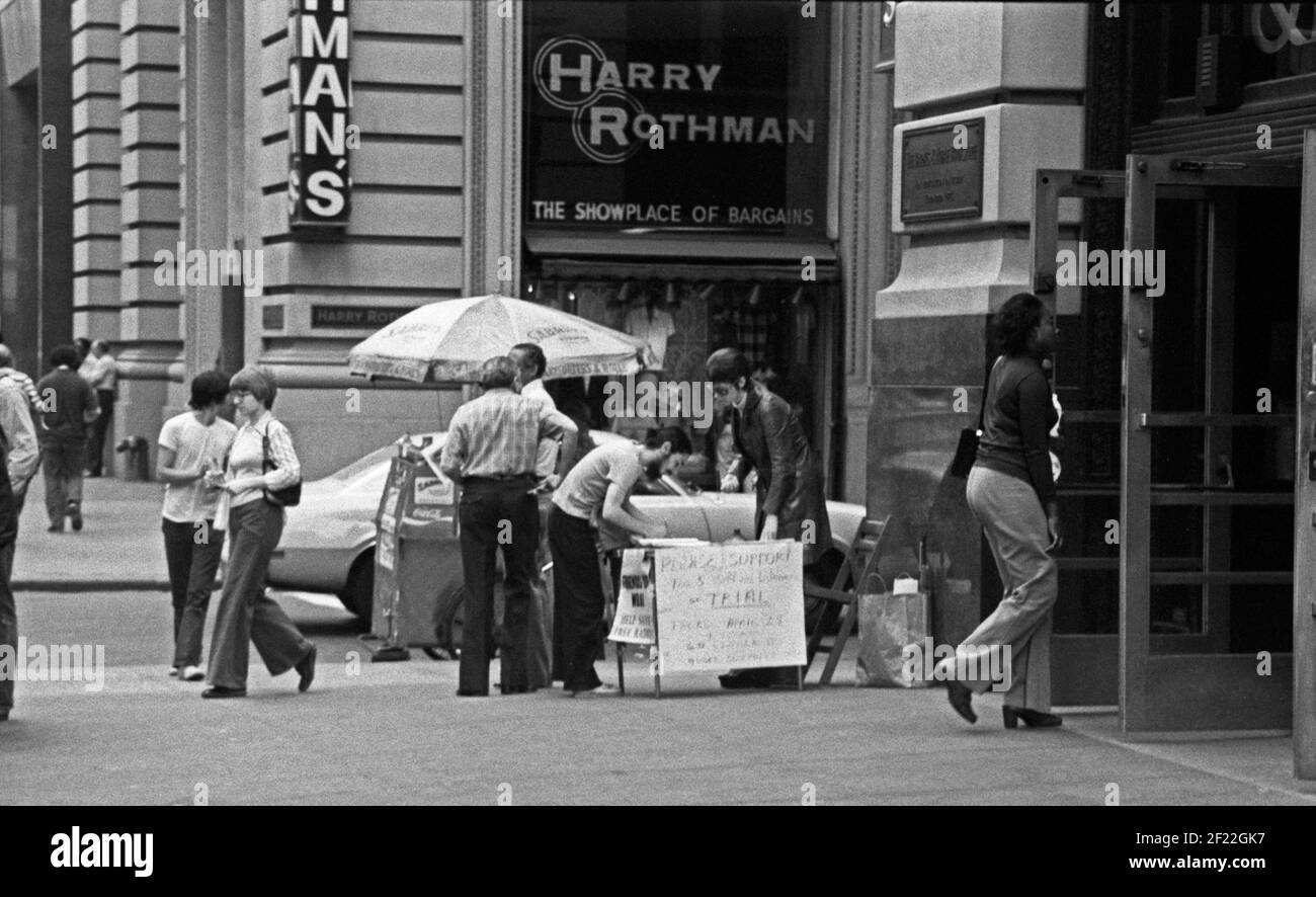 Street scene, New York, USA, 1977 Stock Photo