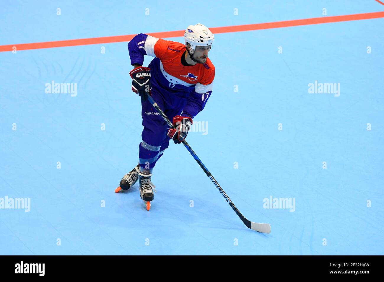 Romain Horrut (FRA) competes in Roller Hockey during The World Games 2017  in Wroclaw, Poland, Day 7, on July 26th, 2017 - Photo Julien Crosnier /  KMSP / DPPI Stock Photo - Alamy