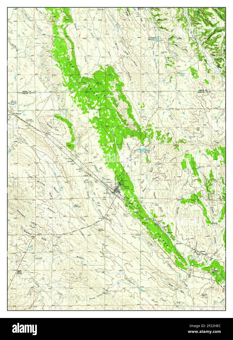 Map of upton wyoming Cut Out Stock Images & Pictures Alamy