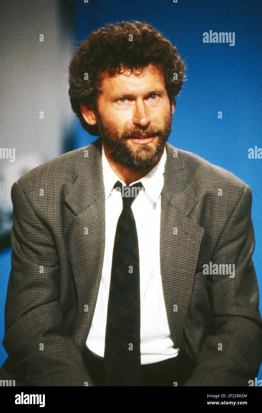 Fußballer Paul Breitner auf der IFA in Berlin, Deutschland 1989. Stock Photo