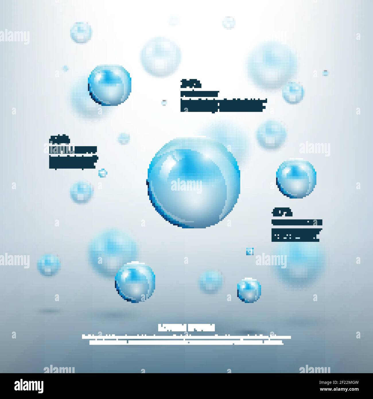 Abstract molecules vector background. Molecular chemistry, atom structure, research scientific illustration Stock Vector