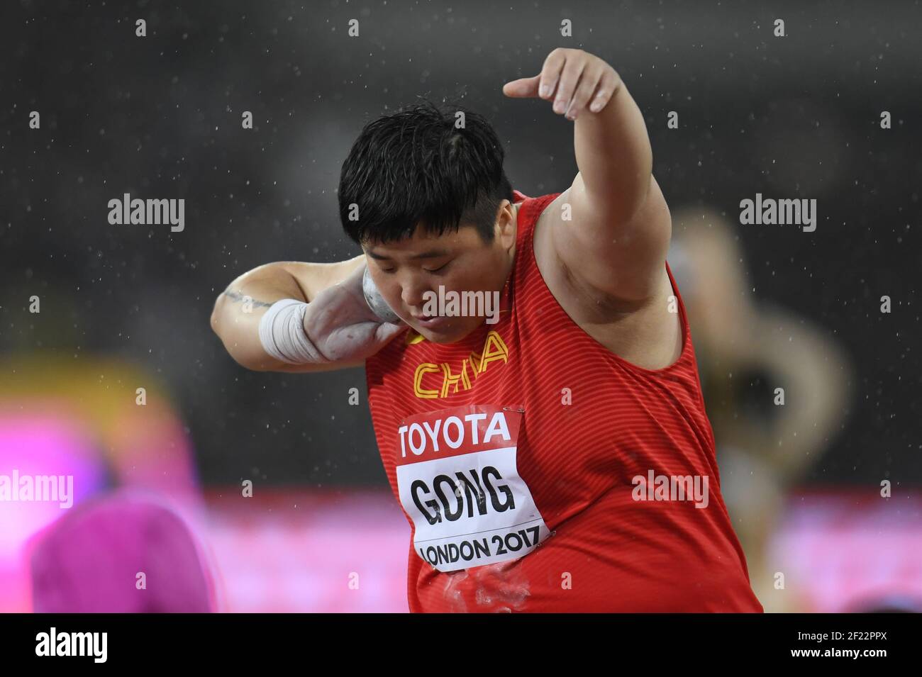 Lijiao Gong Chn Competes And Wins The Gold Medal On Women S Shot Put Final During The Athletics World Championships 2017 At Olympic Stadium In London United Kingdom Day 6 On August 9th