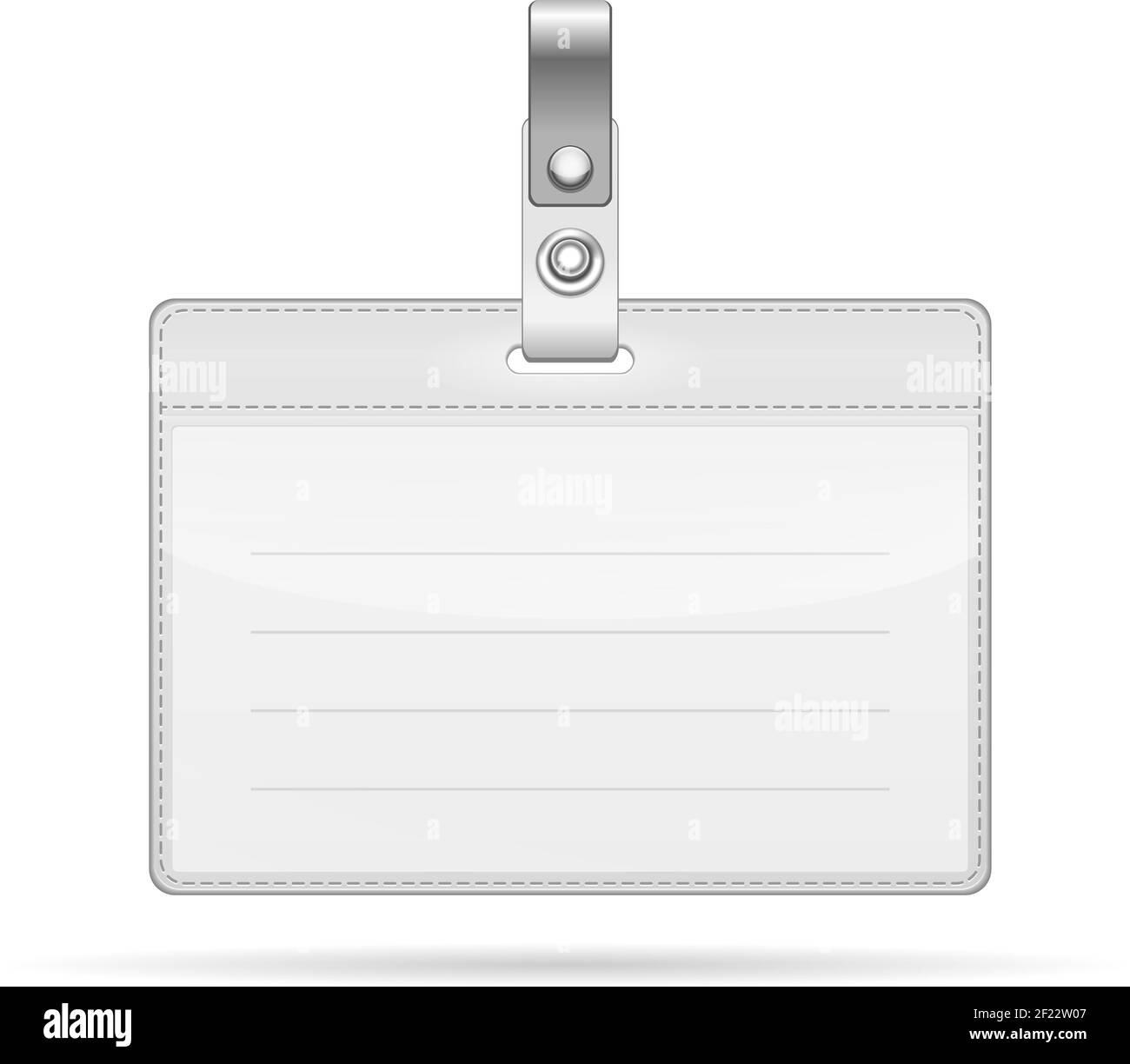 Vector Name Tag Isolated on white background Stock Vector Image & Art