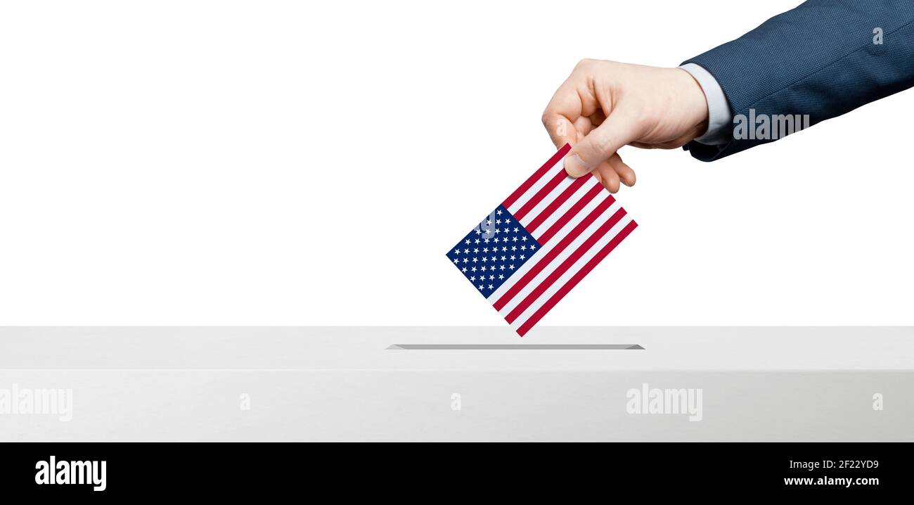 Vote election day in United States of America. Stock Photo