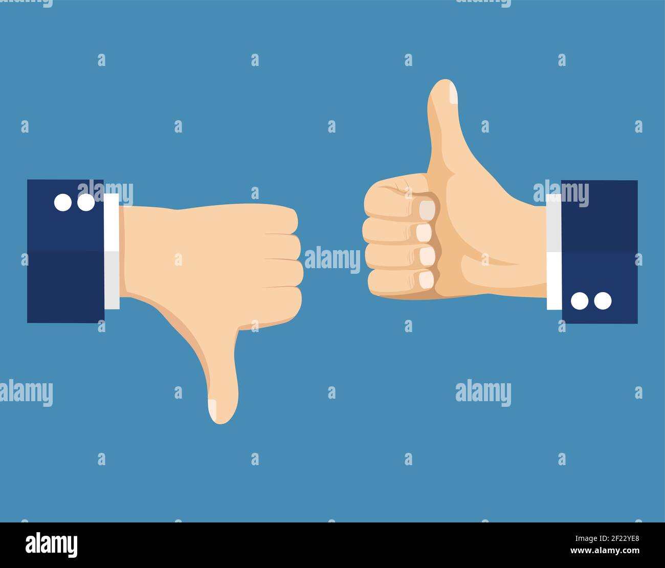 Thumbs up and down Stock Vector Image & Art - Alamy