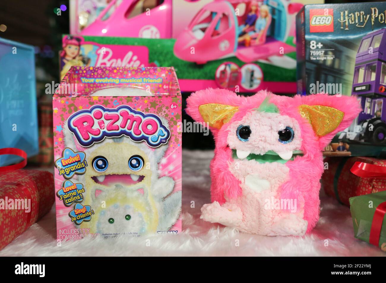 A Rizmo toy, one of the Top 12 toys this Christmas unveiled at Dreamtoys 2019 in London. The list, issued by the Toy Retailers Association predicts what will be hot this Christmas. It is selected by a panel of retailers and industry experts and is fiercely independent of toy manufacturers and makers. Photo credit should read: Katie Collins/EMPICS Entertainment/Alamy Stock Photo