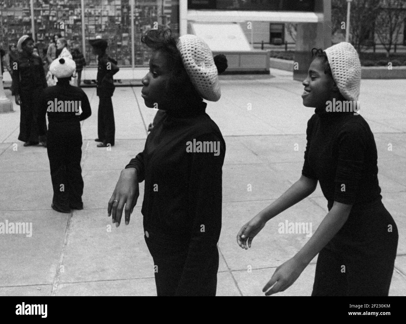 Street performance, Street concert, Philadelphia PA.,USA, 1976 Stock Photo