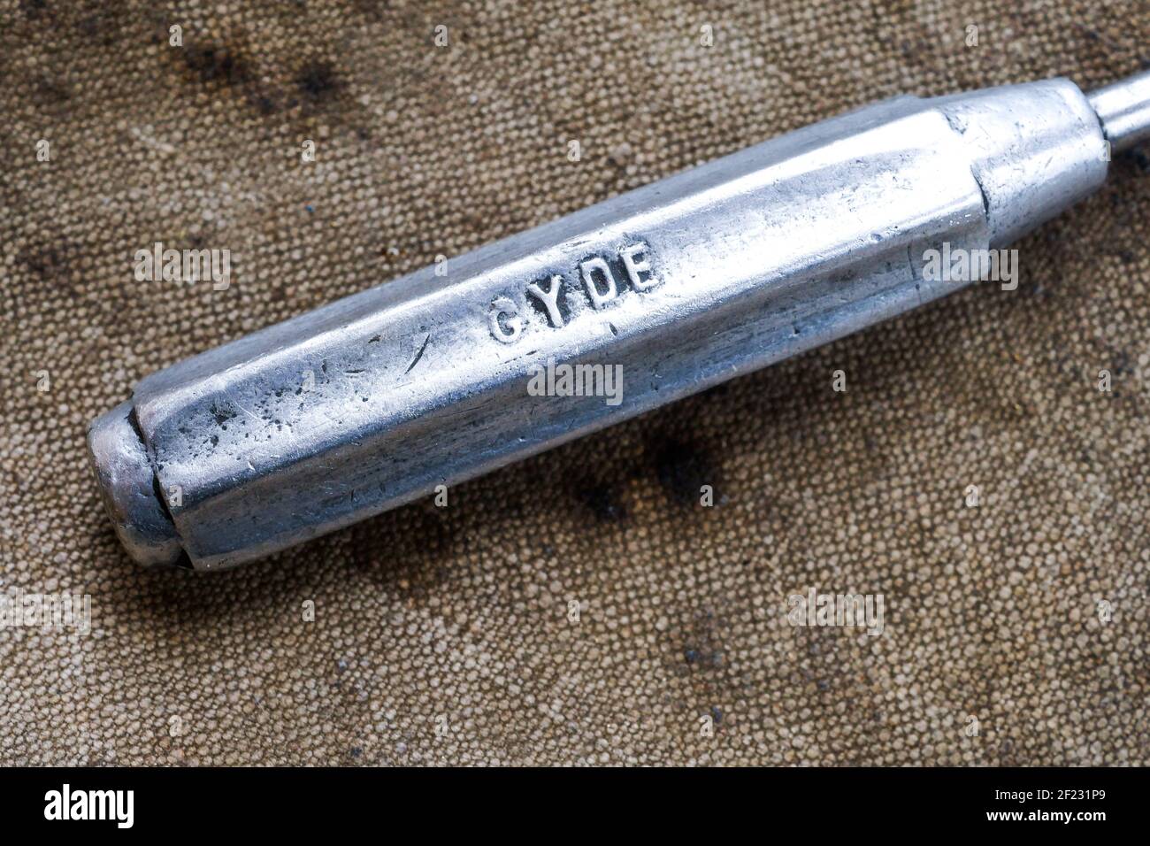Metallic screwdriver, closeup view, France Stock Photo Alamy