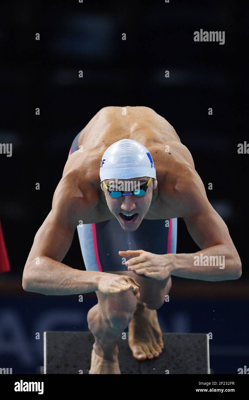 Jordan Pothain (FRA) competres on Men's 200 m Freestyle preliminary during the Swimming European Championship short course 2017, at Royal Arena in Copenhague, Denmark , Day 2, on December 14th, 2017 - Photo Stéphane Kempinaire / KMSP / DPPI Stock Photo