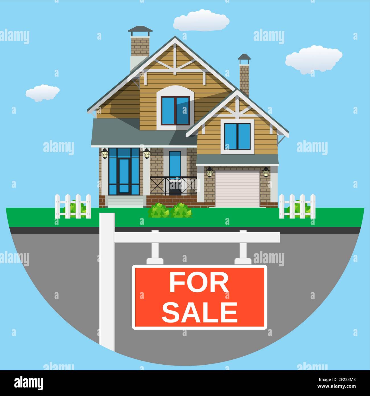 House for sale Stock Vector Image & Art Alamy