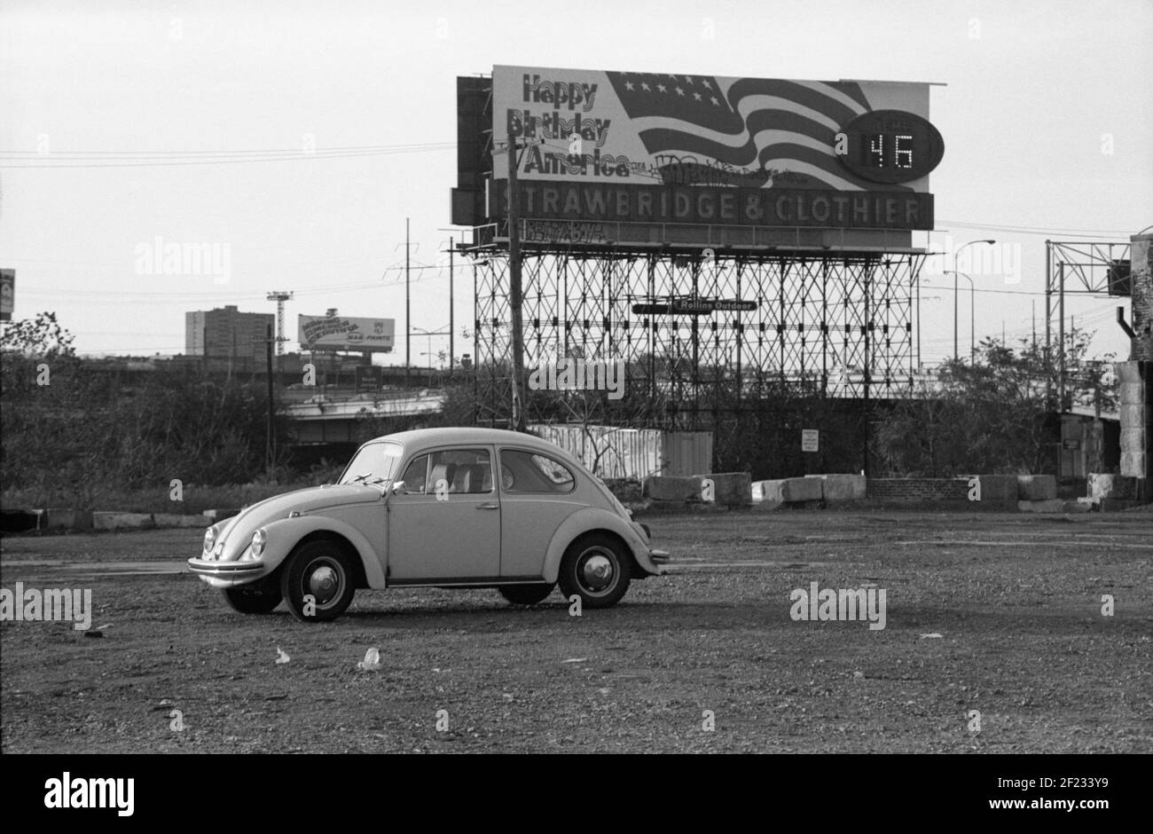 Old Volkswagen, Philadelphia PA.,USA, 1976 Stock Photo