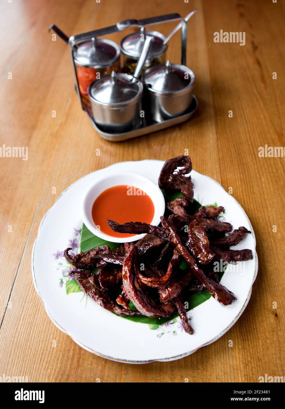 101 Thai Kitchen Pic Shows:  Salted Beef Stock Photo