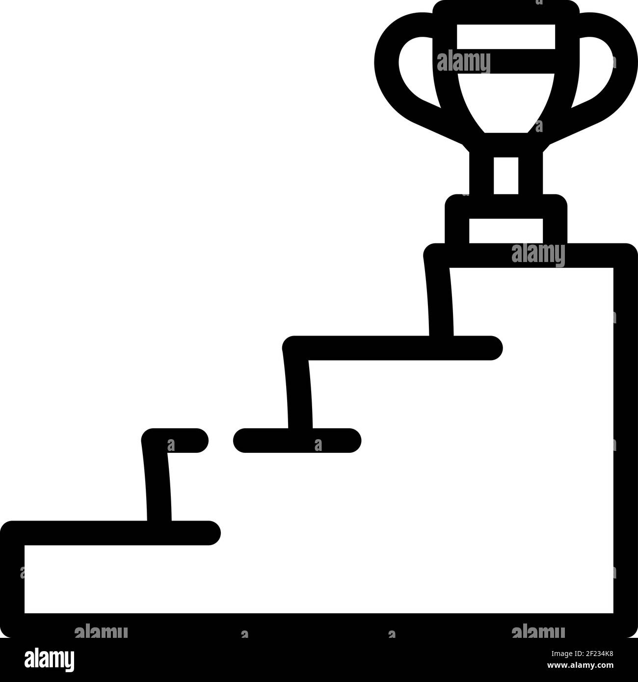 sport competition win line icon vector illustration Stock Vector Image ...