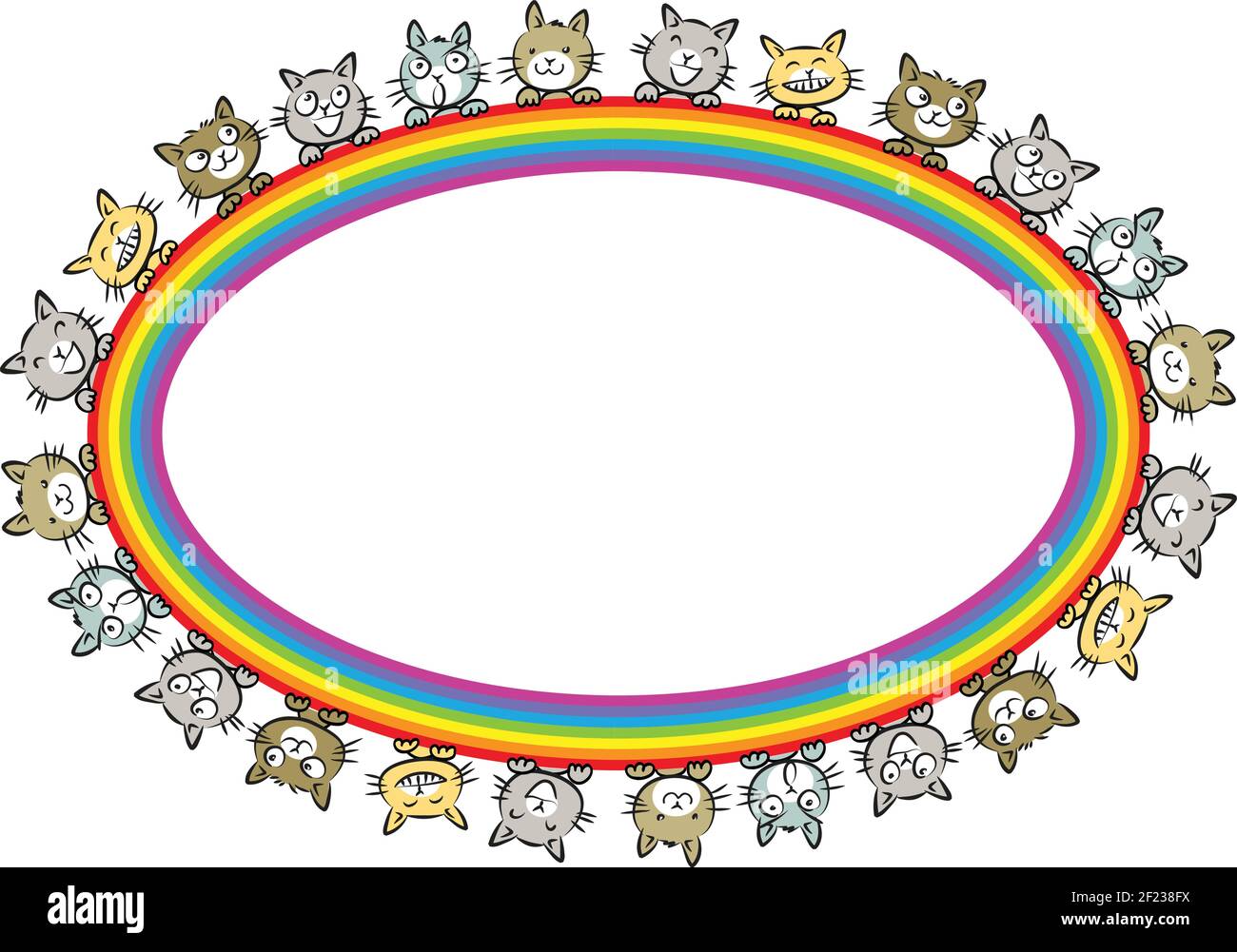 vector cats border background Stock Vector Image & Art - Alamy