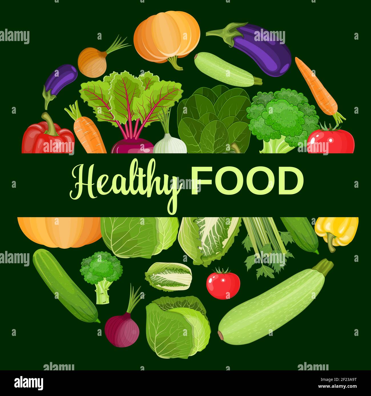 Healthy vegetables and vegetarian food Stock Vector Image & Art - Alamy
