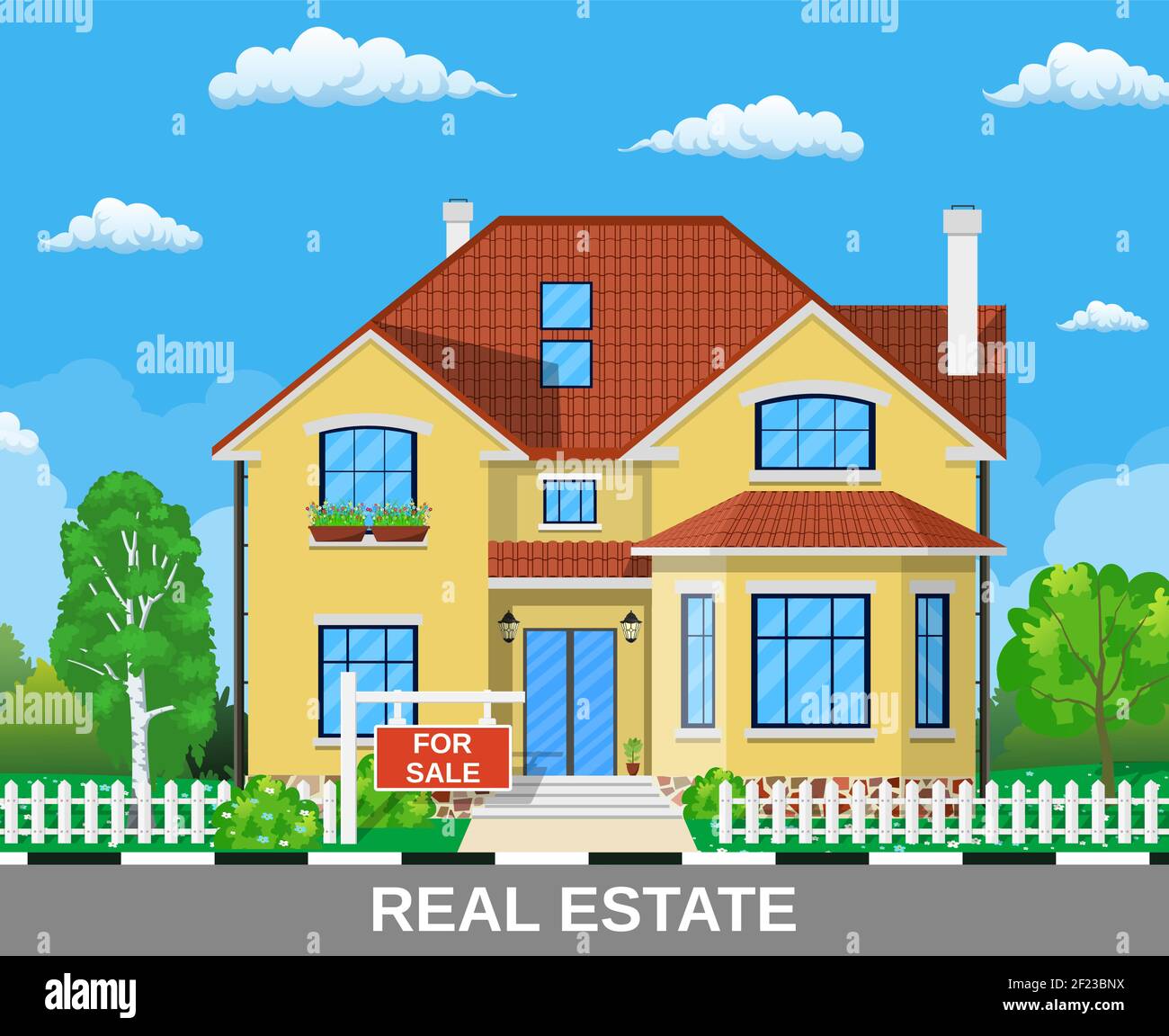 Real Estate concept Stock Vector Image & Art - Alamy
