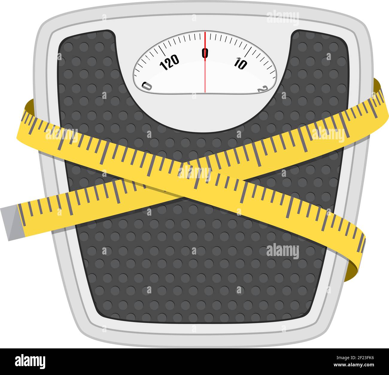 Bathroom floor weight scale and measuring tape Stock Vector Image & Art