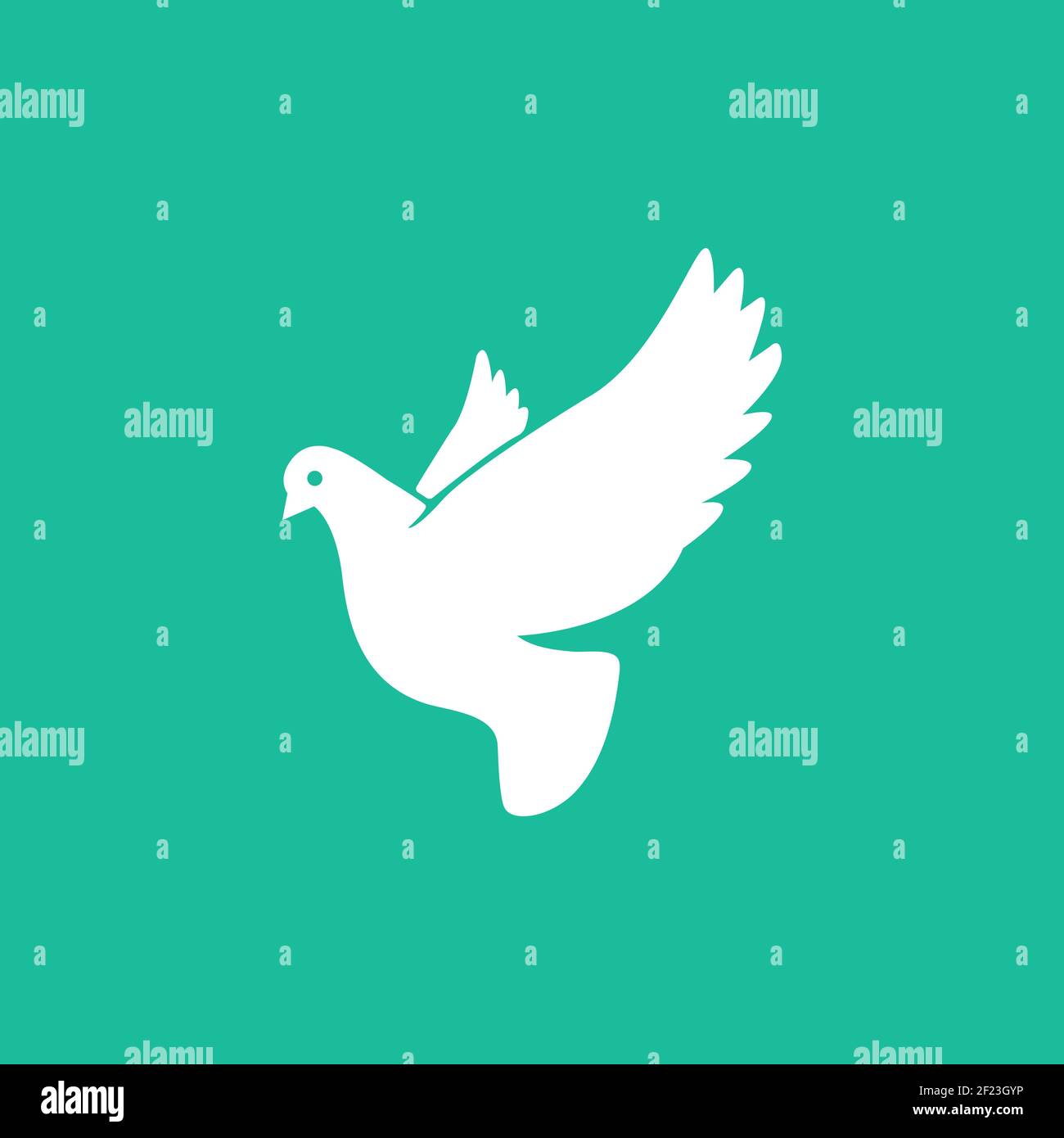 Pigeon symbol in simple style. Dove icon. Vector EPS 10 Stock Vector