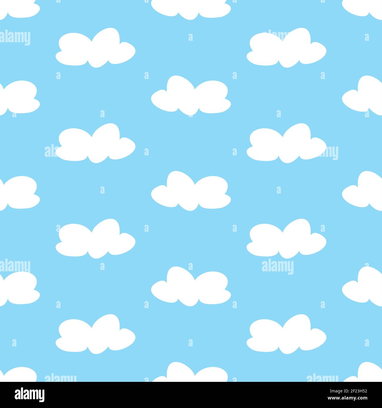 White clouds on light blue sky tile vector summer background Stock Vector  Image & Art - Alamy