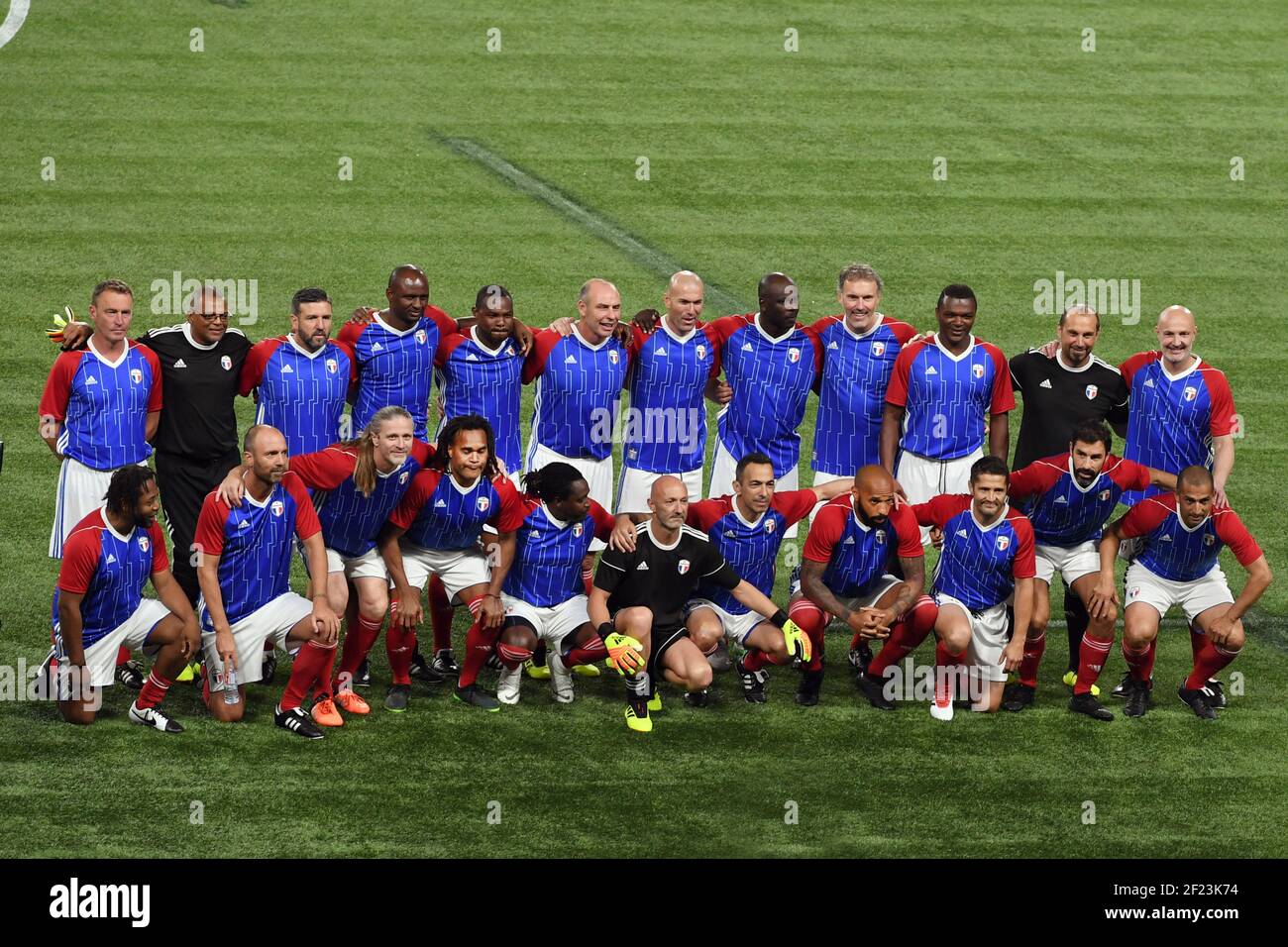French team 1998 during the 2018 Friendly Game football match between France 98 and FIFA 98 on June 12, 2018 at U Arena in Nanterre near Paris, France - Photo Philippe Millereau / KMSP / DPPI Stock Photo