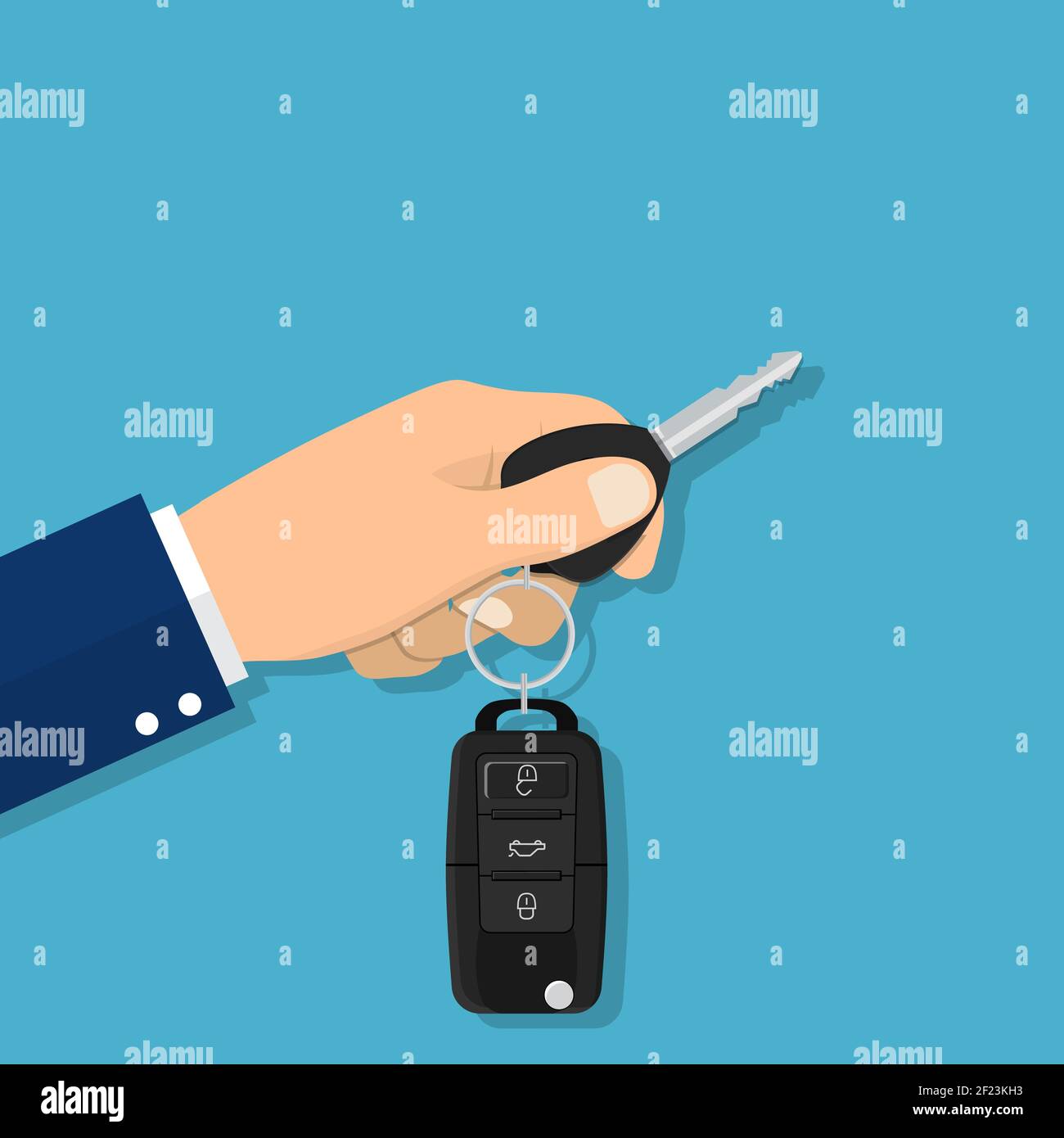 Hand holding car key Stock Vector Image & Art Alamy