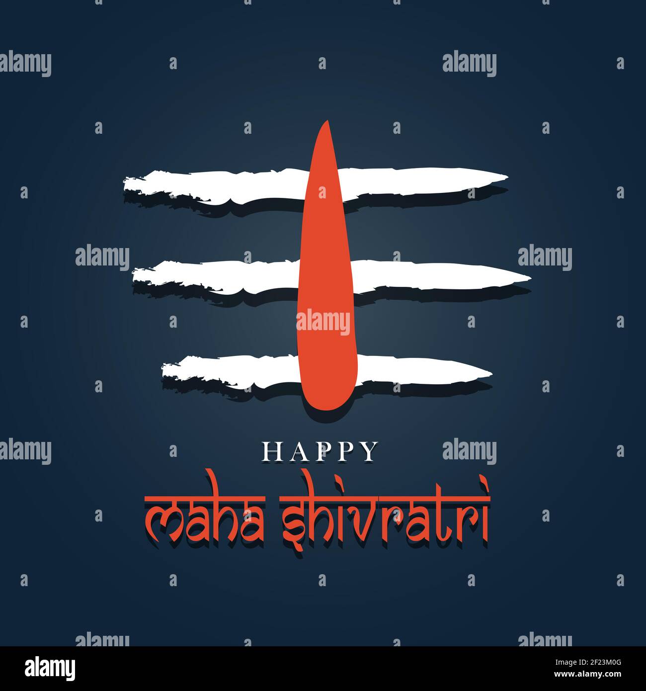 Happy Maha Shivratri poster banner, vector illustration Stock Vector