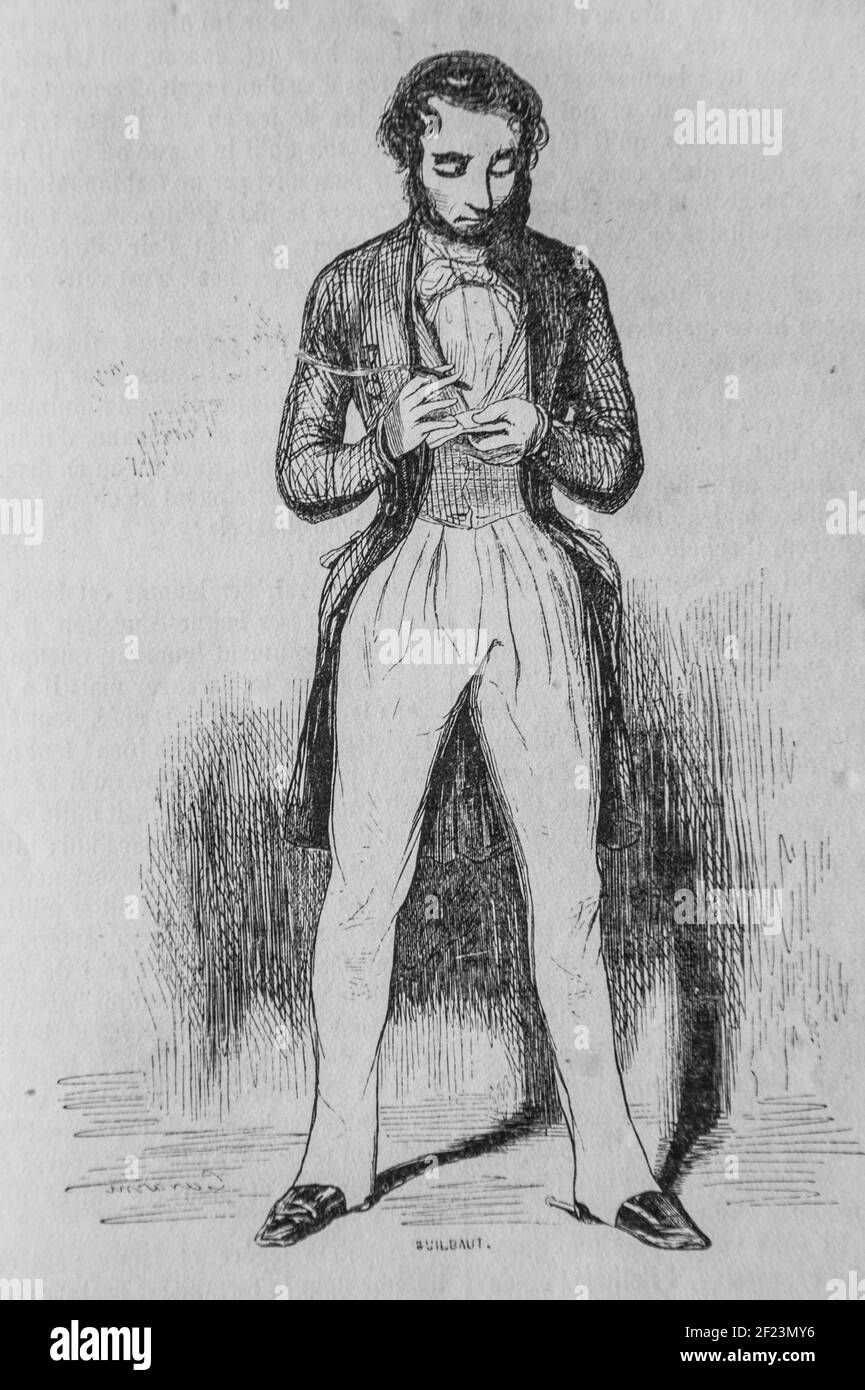 ll'agent de change, es français peints par eux-memes,eiteur n.j. philippart 1861 Stock Photo