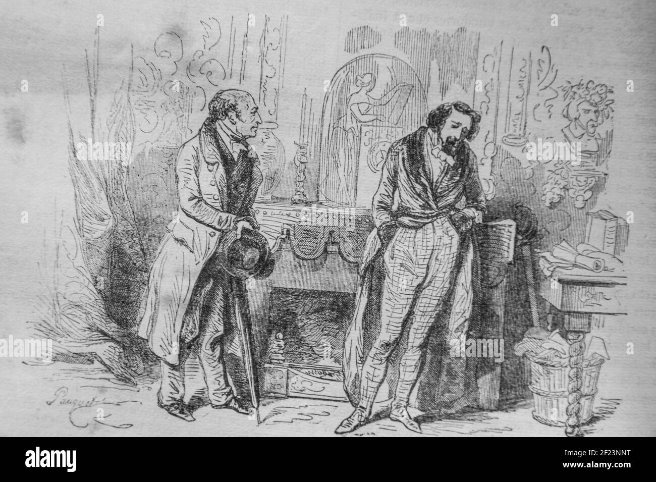 le directeur de theatre, les français peints par eux-memes,eiteur n.j. philippart 1861 Stock Photo