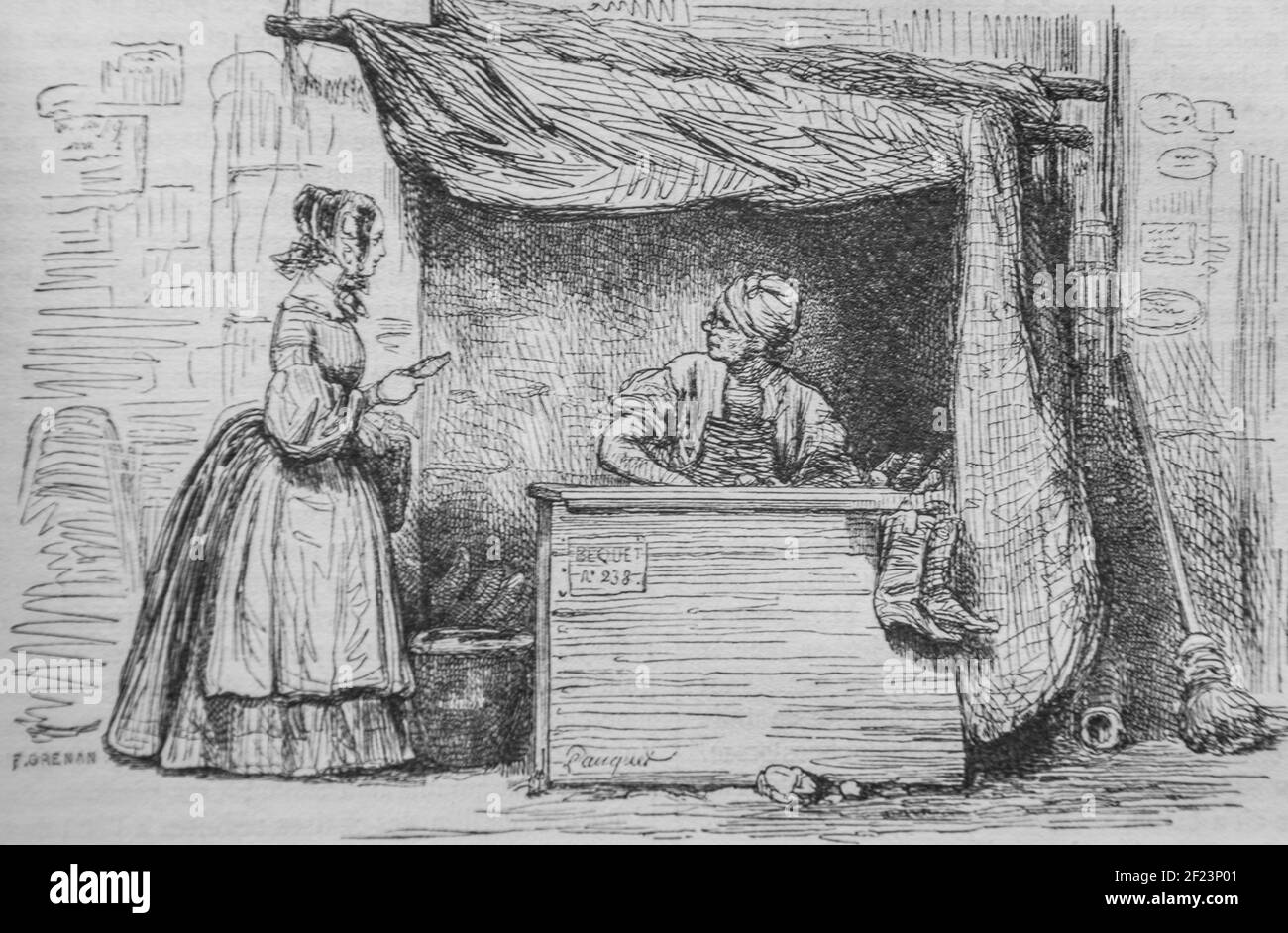 le gniaffe, les français peints par eux-memes,eiteur n.j. philippart 1861 Stock Photo