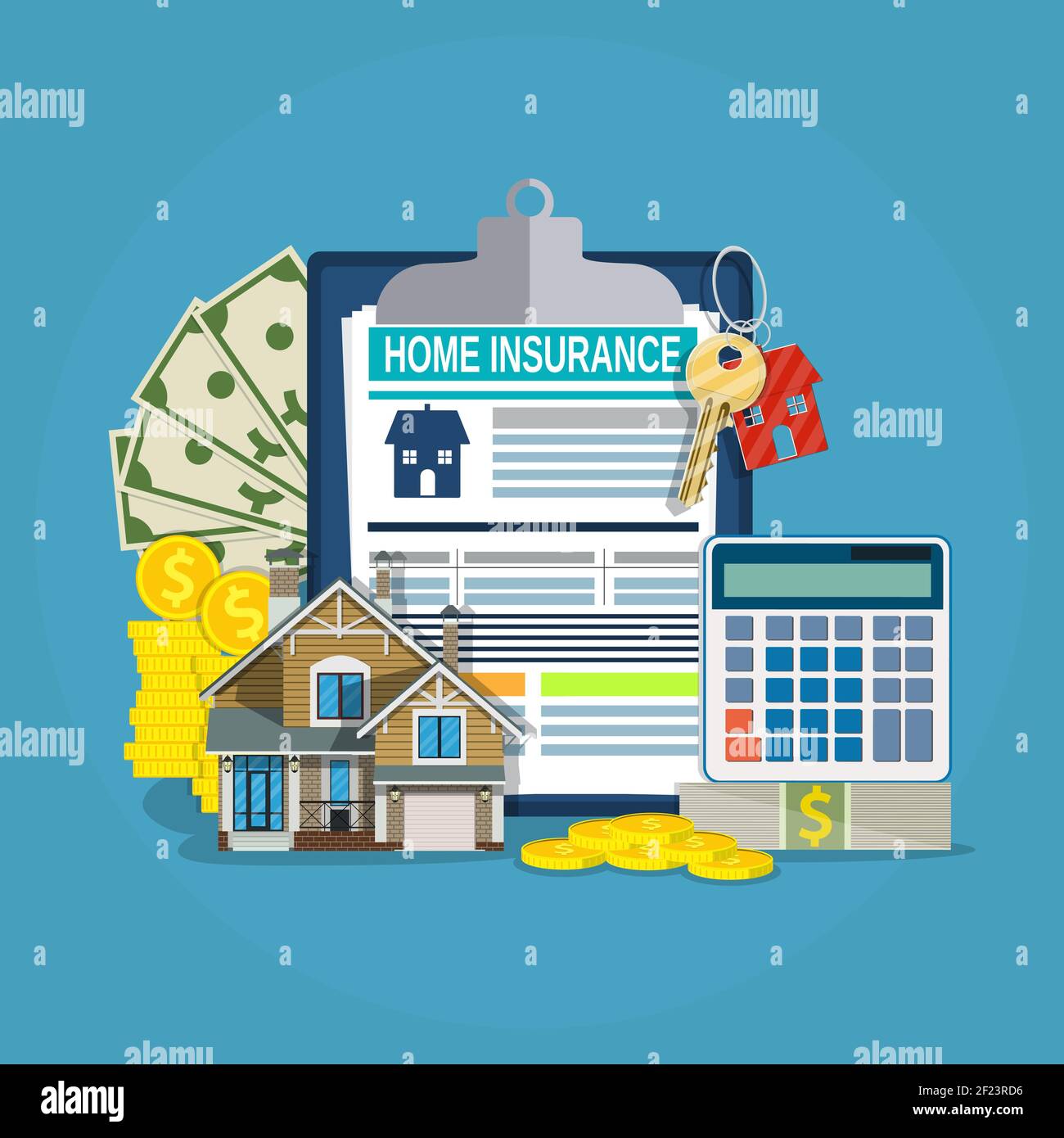 home insurance form concept Stock Vector Image & Art - Alamy